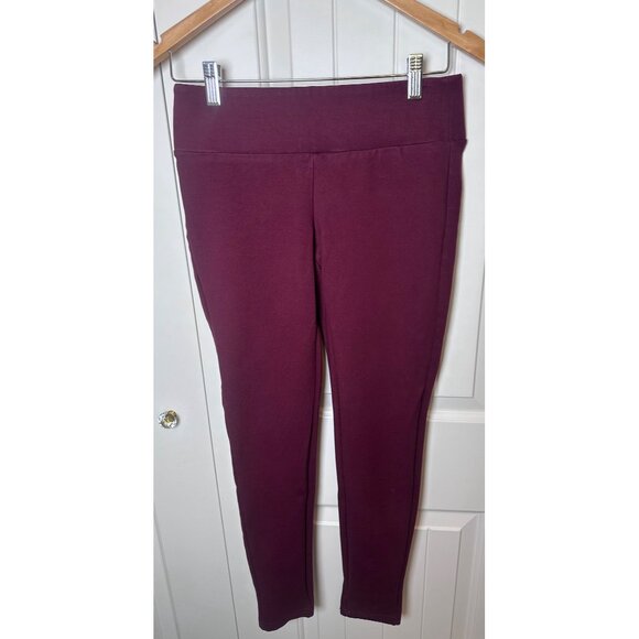Gibson Latimer Burgundy Dress Leggings XS Rayon Blend - Picture 8 of 8